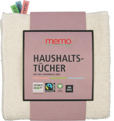 Produktfoto zu Haushaltsreinigungstuch aus Bio Baumwolle