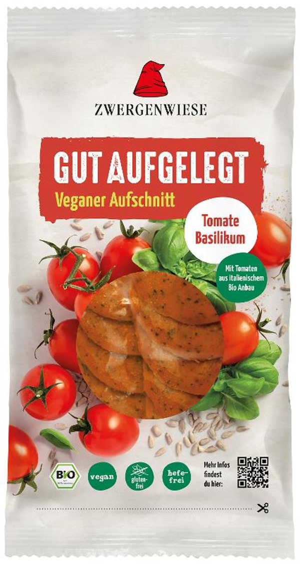 Produktfoto zu Aufschnitt vegan Tomate Basilikum