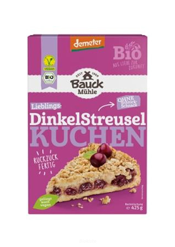 Produktfoto zu Dinkel Streuselkuchen Backmischung
