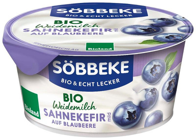 Produktfoto zu Kefir Sahne Blaubeere 150g