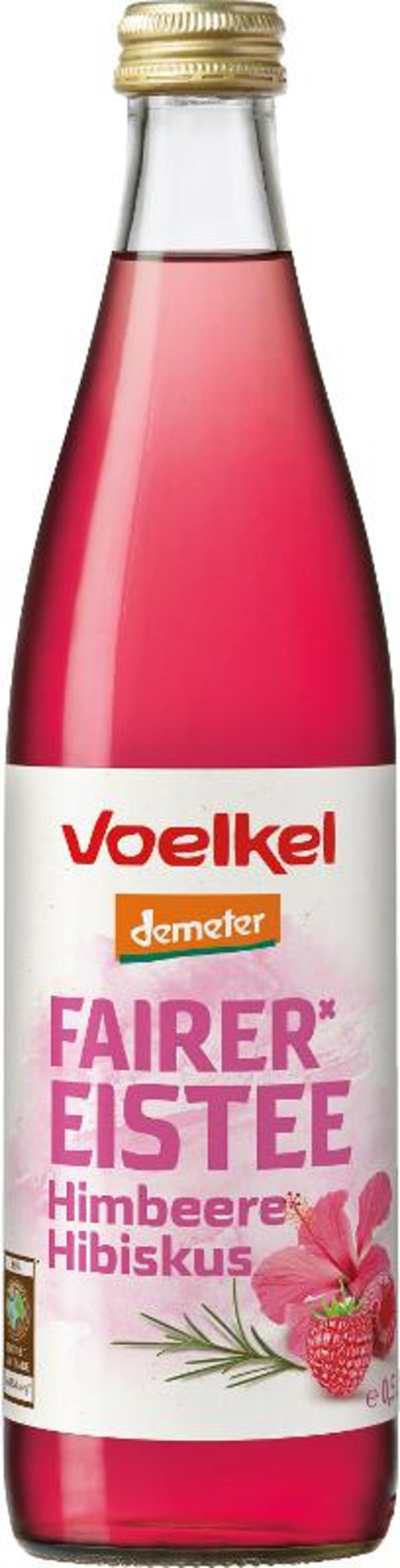 Produktfoto zu Eistee mit Himbeere Hibiskus 0,5