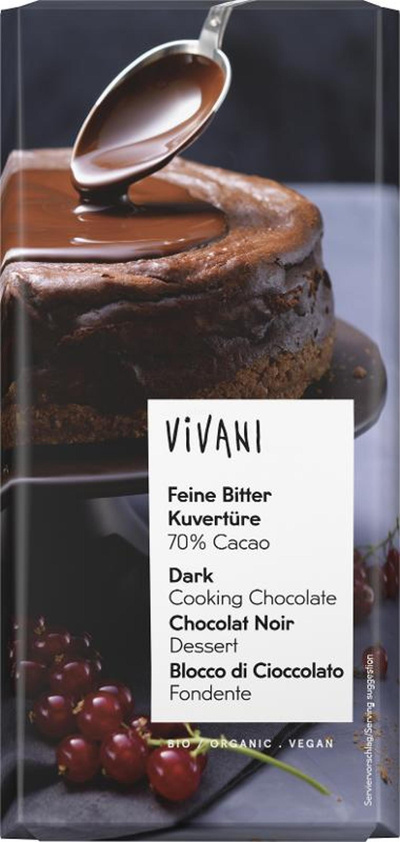Produktfoto zu Feine Bitter Kuvertüre 200g