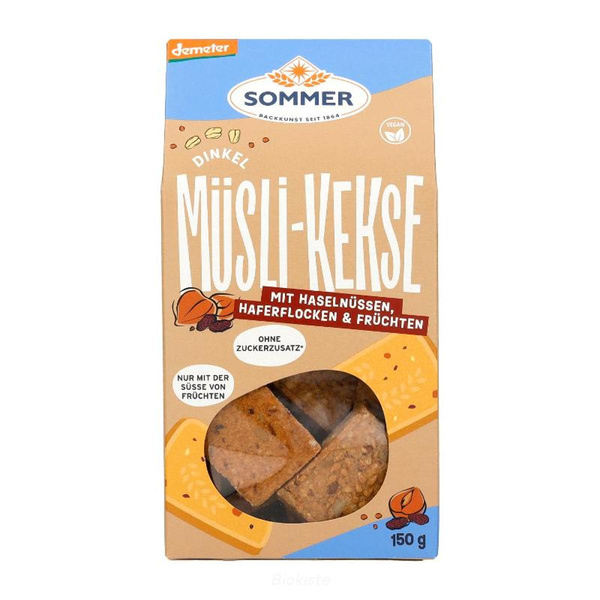 Produktfoto zu Dinkel Müsli-Keks mit Haselnüssen