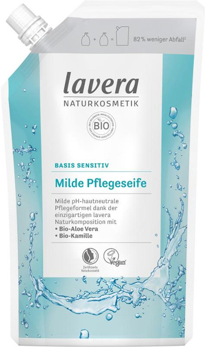 Produktfoto zu Nachfüllbeutel basis sensitiv milde Pflegeseife 500 ml