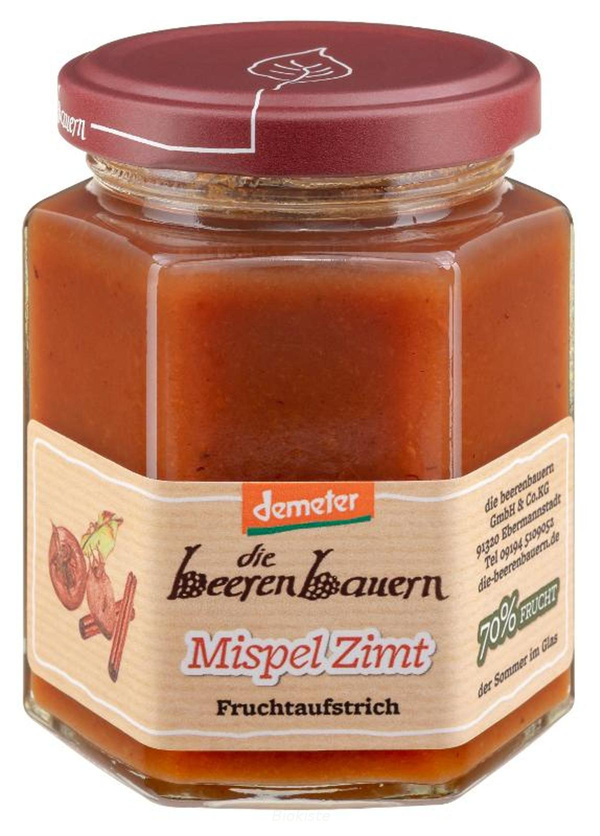 Produktfoto zu Mispel Zimt Fruchtaufstrich
