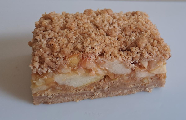 Produktfoto zu Apfelkuchen mit Streusel oder gedeckt VEGAN