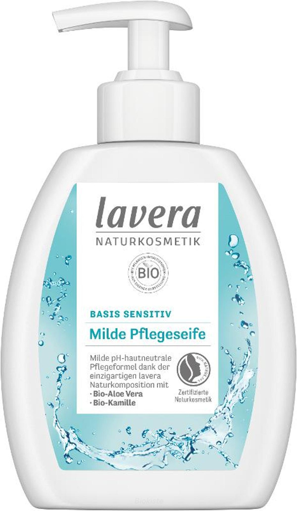 Produktfoto zu basis sensitiv milde Pflegeseife im Pumpspender 250 ml