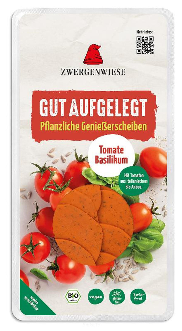 Produktfoto zu Aufschnitt vegan Tomate Basilikum