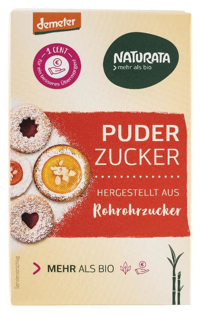 Produktfoto zu Puderzucker aus Rohrohrzucker 125g