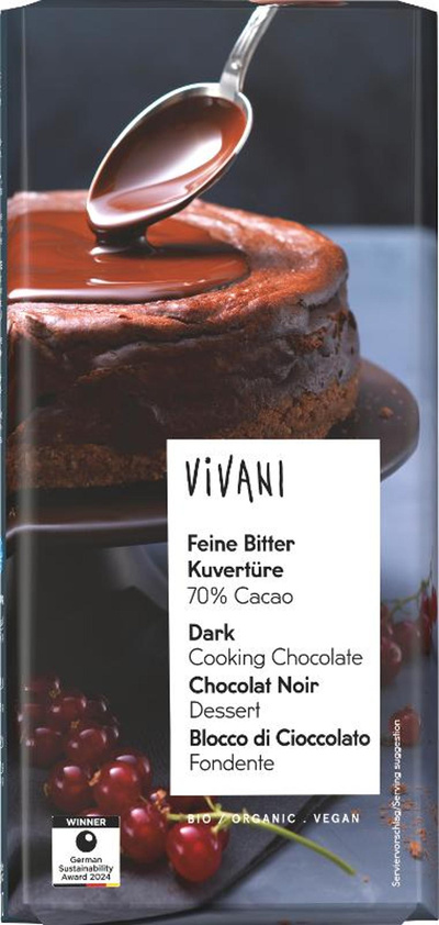 Produktfoto zu Feine Bitter Kuvertüre 200g