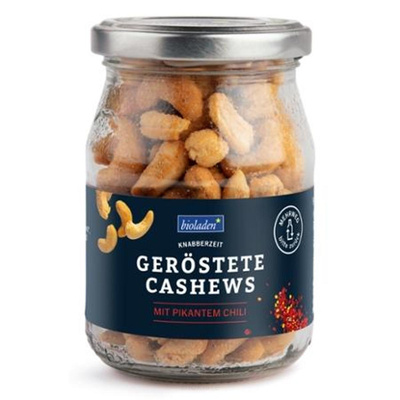 Produktfoto zu geröstete Cashews mit pikantem Chili