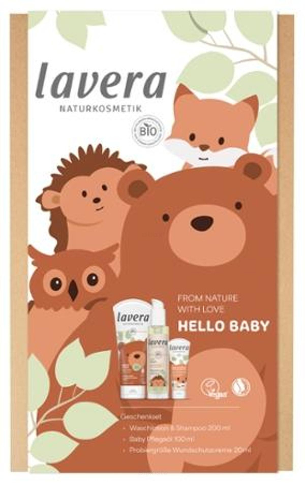 Produktfoto zu Geschenkset Baby & Kinder Waschlotion & Pflegeöl