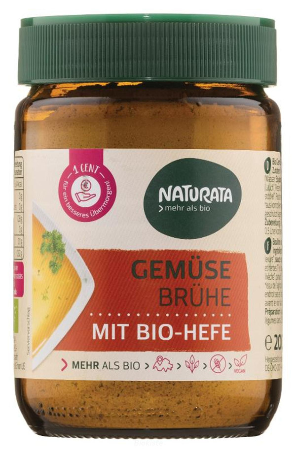 Produktfoto zu Gemüsebrühe mit Bio Hefe Glas