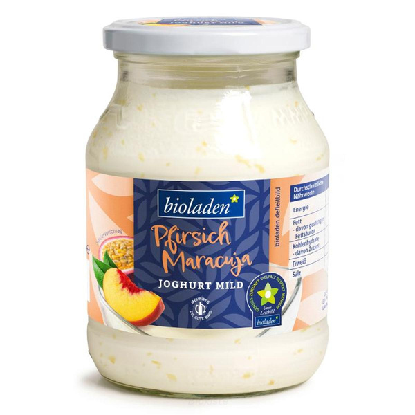Produktfoto zu Joghurt Pfirsich - Maracuja 500g Glas