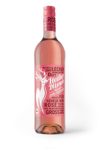 Produktfoto zu Heißer Hirsch rosé Glühwein 0,75l
