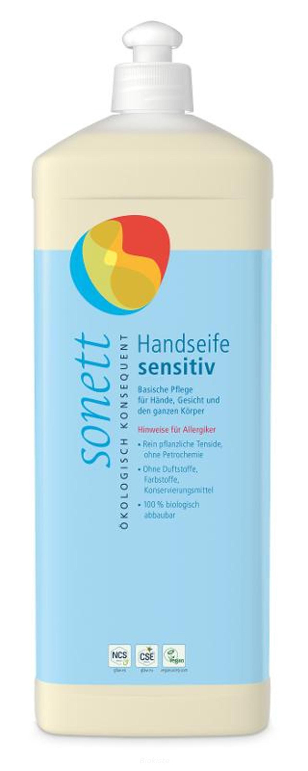 Produktfoto zu Handseife sensitiv Sonett 1 Li.Nachfüllflasche