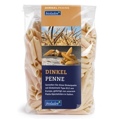 Produktfoto zu Dinkel Penne hell bioladen