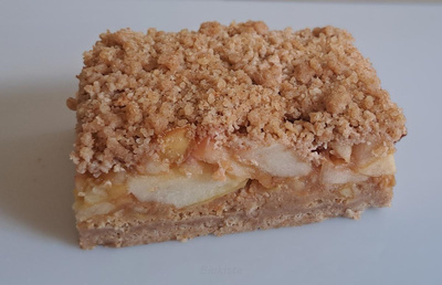 Produktfoto zu Apfelkuchen mit Streusel oder gedeckt VEGAN