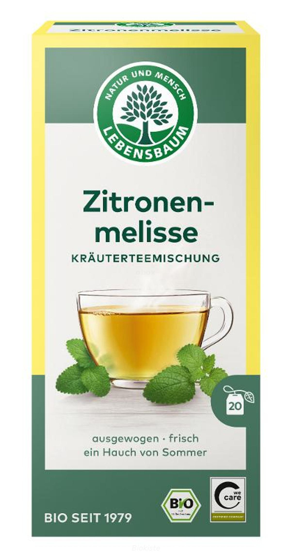 Produktfoto zu Kräutertee Zitronenmelisse im Teebeutel
