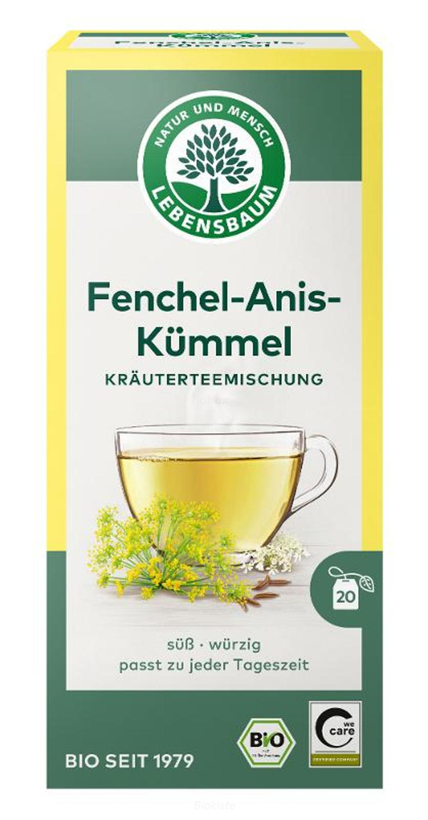 Produktfoto zu Kräutertee Fenchel-Anis-Kümmel im Teebeutel