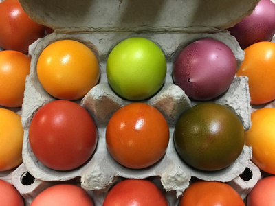 Produktfoto zu Bunte Eier_M  6 Stück