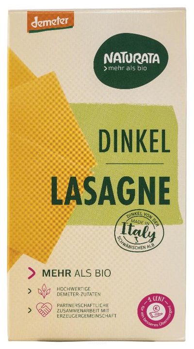 Produktfoto zu Lasagne Dinkel, hell