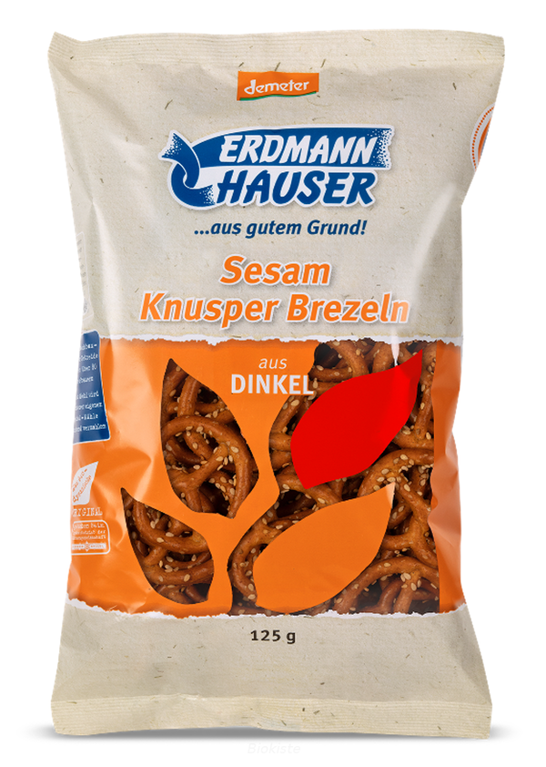 Produktfoto zu Knusperbrezel Dinkel mit Sesam
