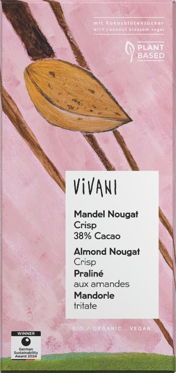 Produktfoto zu Mandel Nougat Crisp - 100 g