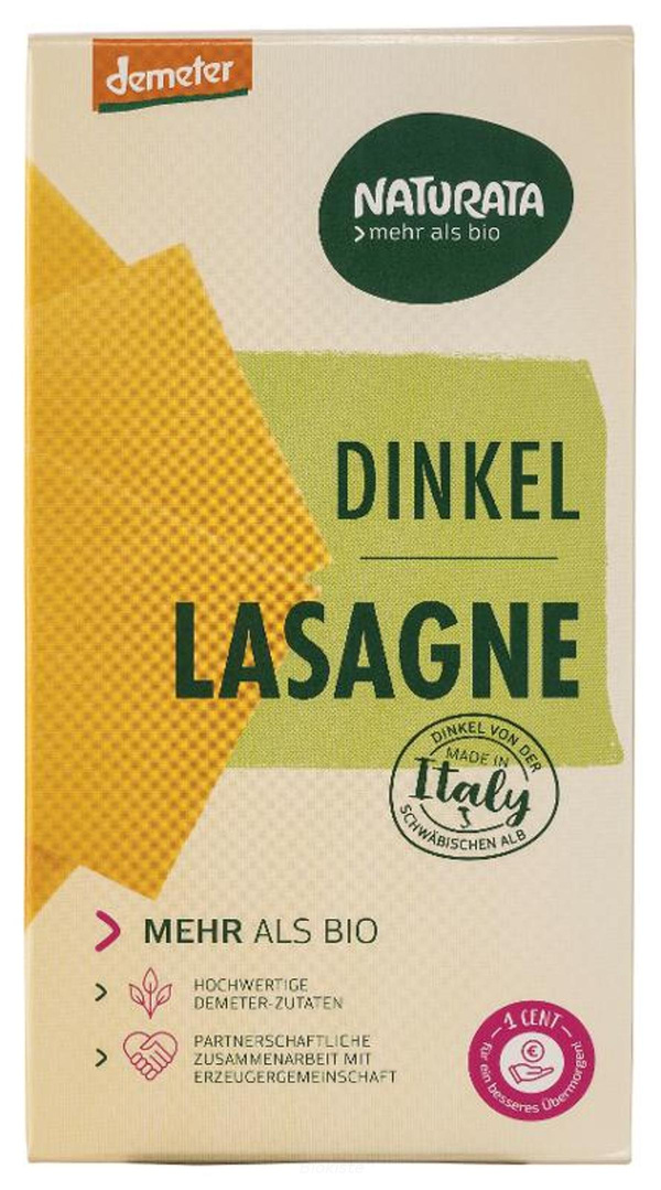 Produktfoto zu Lasagne Dinkel, hell