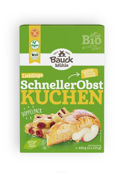 Produktfoto zu Obstkuchen Rührteig Backmischung