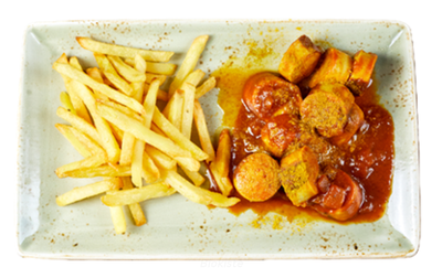 Produktfoto zu Currywurst 2 Port.