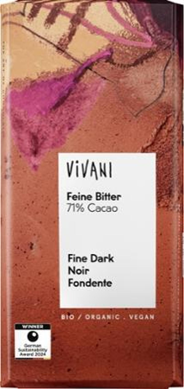 Produktfoto zu Feine Bitter 71% Cacao - 100 g