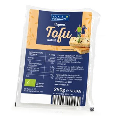 Produktfoto zu Tofu natur, vakuum, Bioladen