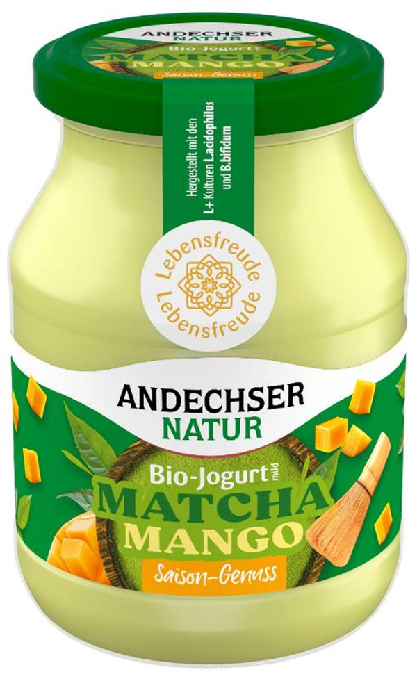 Produktfoto zu Joghurt Matcha-Mango 3,8%
