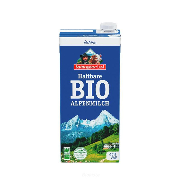 Produktfoto zu Bio H-Alpenmilch 1,5%, Tetra