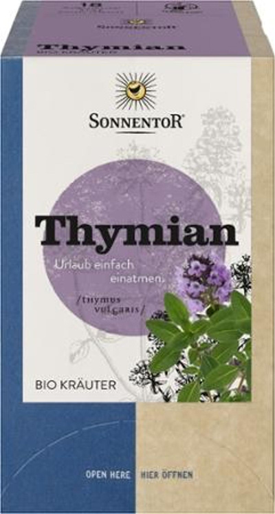 Produktfoto zu Kräutertee Thymian im Teebeutel