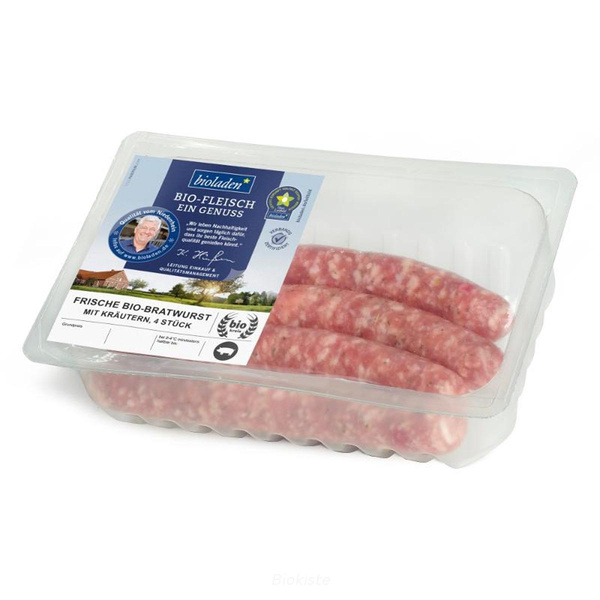 Produktfoto zu Frische Bratwurst mit Kräutern