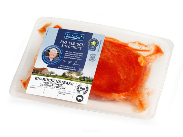 Produktfoto zu Rückensteak vom Schwein gewürzt