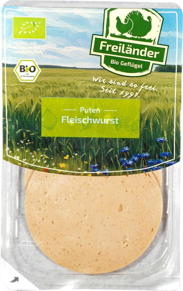 Produktfoto zu Putenfleischwurst Freiländer