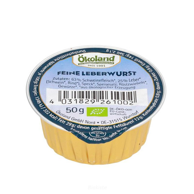 Produktfoto zu Feine Leberwurst Portionsdose mit 50g