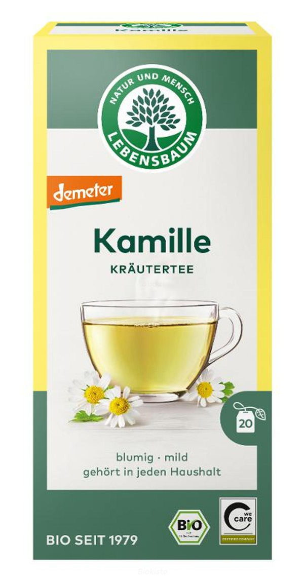 Produktfoto zu Kräutertee Kamille im Teebeutel