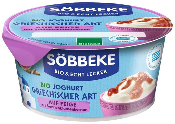 Produktfoto zu Joghurt griechischer Art auf Feige - Sonnenblumenkerne