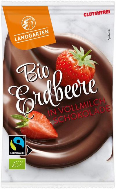 Produktfoto zu Erdbeere in Vollmilch Schokolade