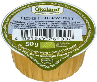 Produktfoto zu Feine Leberwurst Portionsdose mit 50g