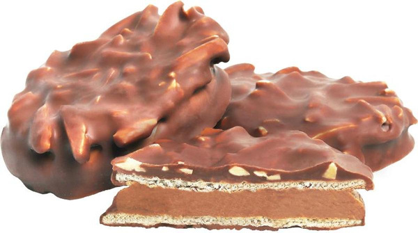 Produktfoto zu Nougat-Waffeln mit Mandelsplit