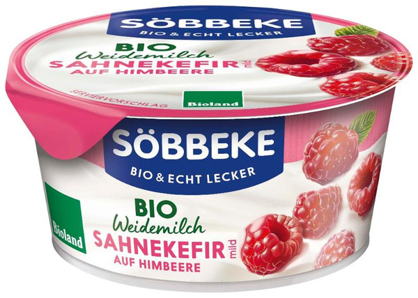Produktfoto zu Kefir Sahne Himbeere 150g