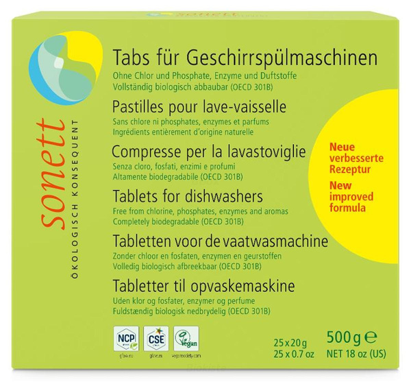 Produktfoto zu Tabs für Geschirrspülmaschine