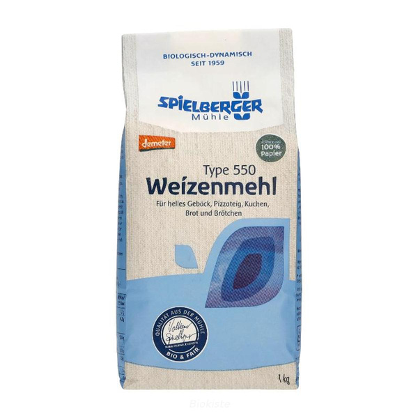 Produktfoto zu Weizenmehl 550 demeter