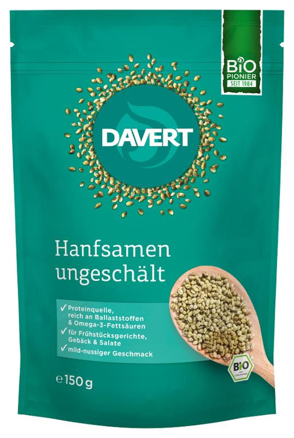 Produktfoto zu Hanfsamen ungeschält 150g