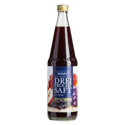 Produktfoto zu Dreifruchtsaft rot bioladen